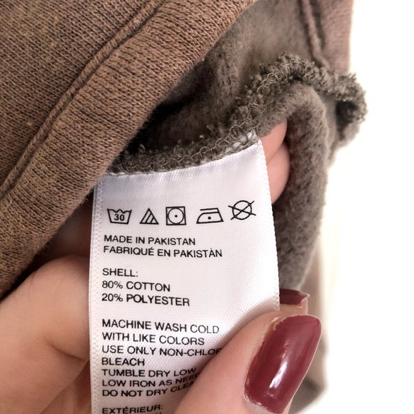 UO Tan Quarter Zip Cropped Sweater Size S - Picture 5 of 6